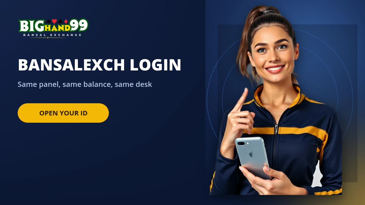 BansalExch login banner showing the same panel, balance and support desk as Bighand99